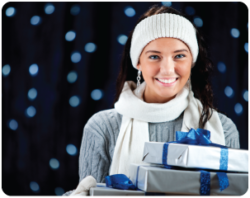 girl with presents